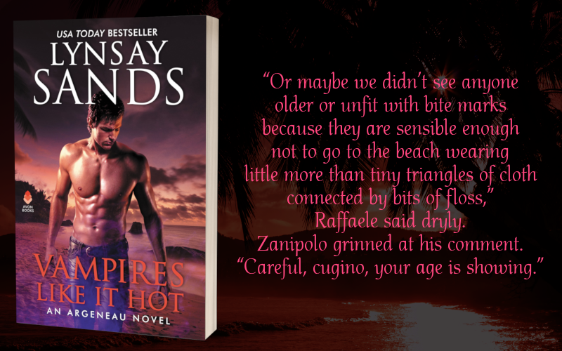One woman is rescued by an irresistible immortal … Vampires Like it Hot by @Lynsay_Sands #PNR #Romance @PureTextuality